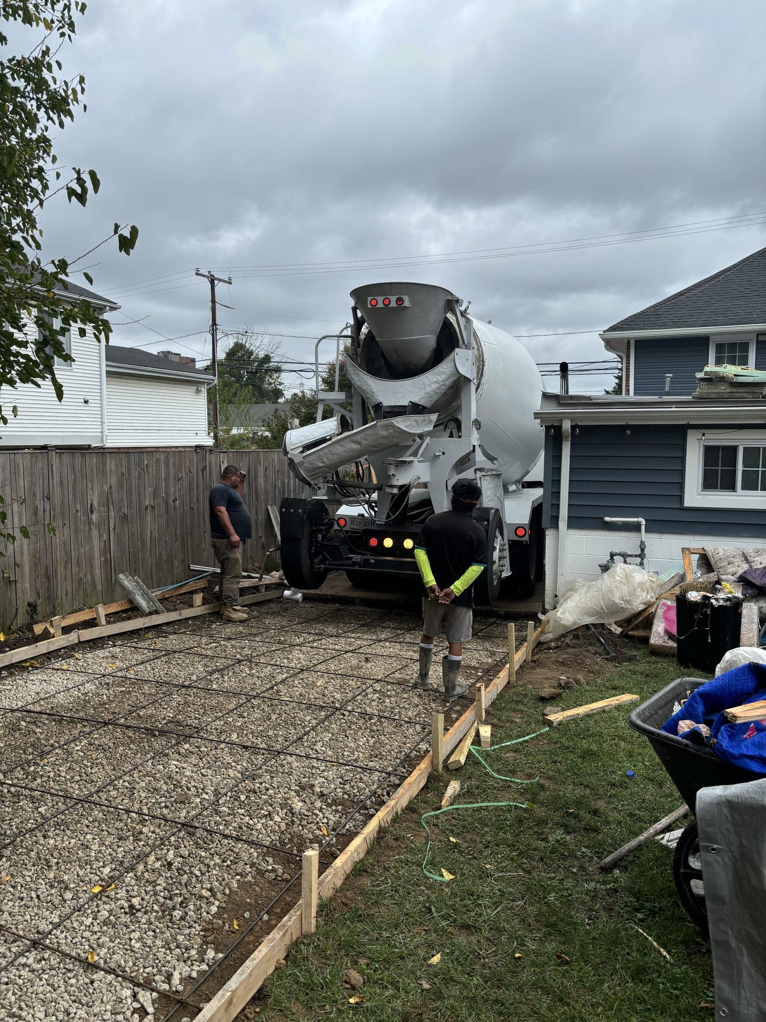Potts Brothers Construction crew at work on a Northern Virginia project