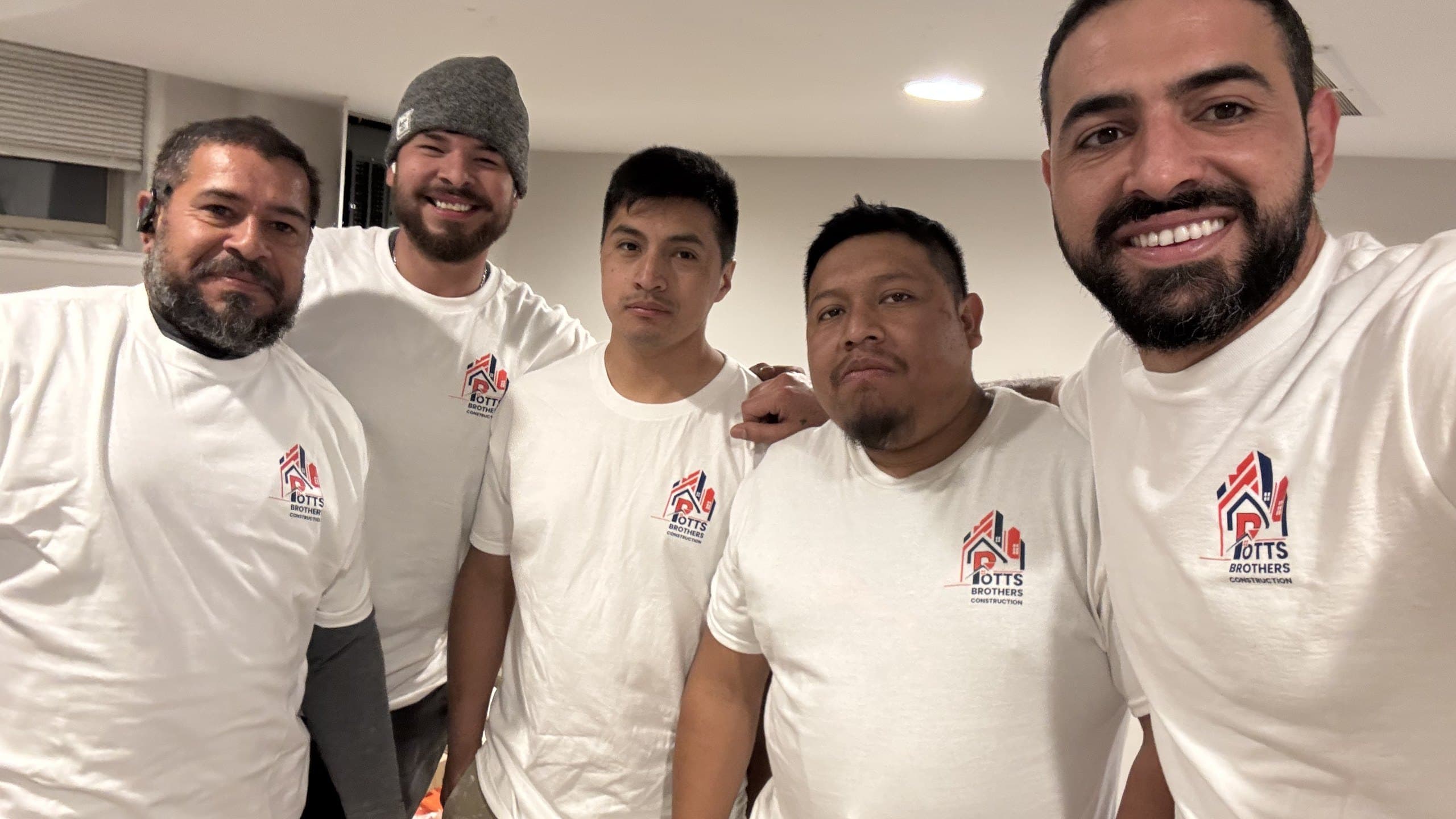 The Potts Brothers Construction crew on a Northern Virginia job site